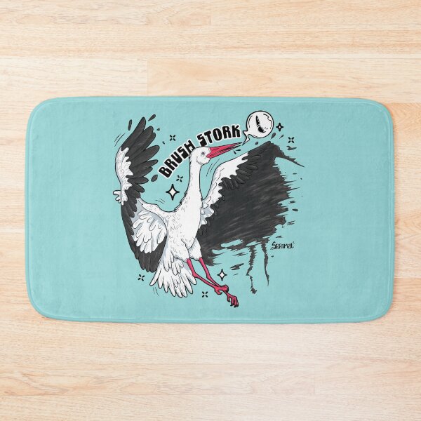 Item preview, Brush stork brush stroke pun designed and sold by SPIRIMAL.