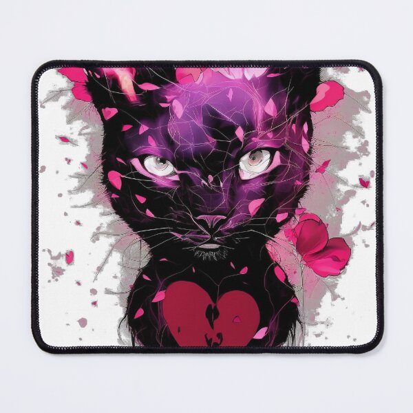 Item preview, Romantic Animals - Cat Lover2 - Black Cat With A Red Heart designed and sold by VMPrinting.