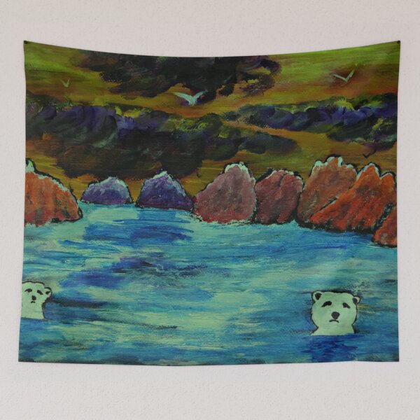 Item preview, Bears in the sea designed and sold by George Hutton Hunter.