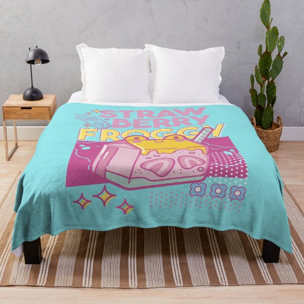 Item preview, Kawaii Strawberry Milk Frog Japanese Aesthetics designed and sold by MrEddie10.