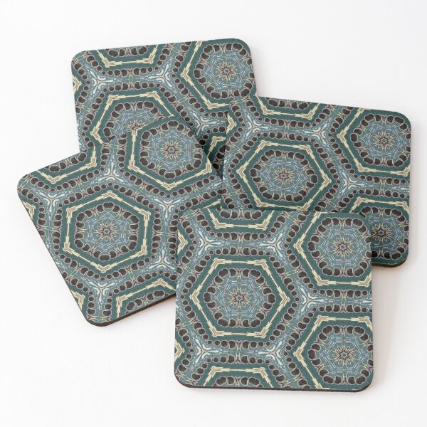 Item preview, Abstract Design Printed Hexagonal Shape  designed and sold by Harshly.