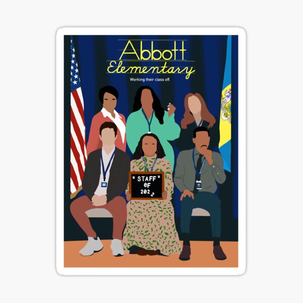 "Abbott Elementary " Sticker for Sale by machidahajime3 Redbubble