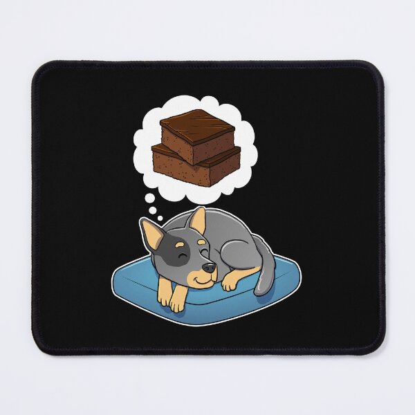 Item preview, Australian Cattle Dog dreaming about Brownies designed and sold by DoggieDelights.