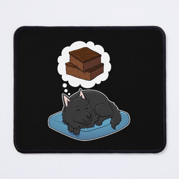 Item preview, Belgian Sheepdog dreaming about Brownies designed and sold by DoggieDelights.
