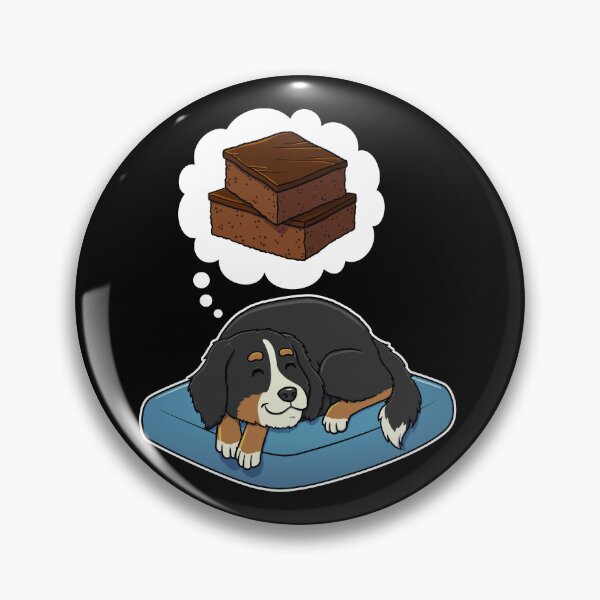 Artikelvorschau, Bernese Mountain Dog dreaming about Brownies entworfen und verkauft von DoggieDelights.