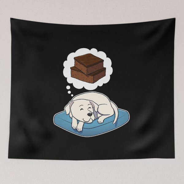 Item preview, Dogo Argentino dreaming about Brownies designed and sold by DoggieDelights.