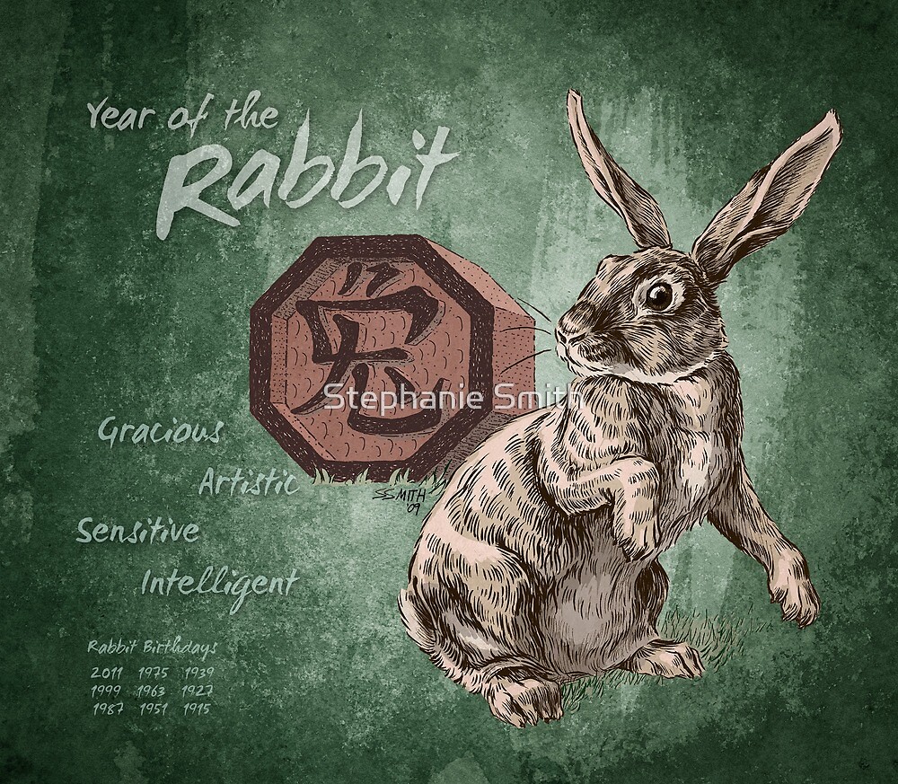 Year of the Rabbit Calendar by Stephanie Smith Redbubble