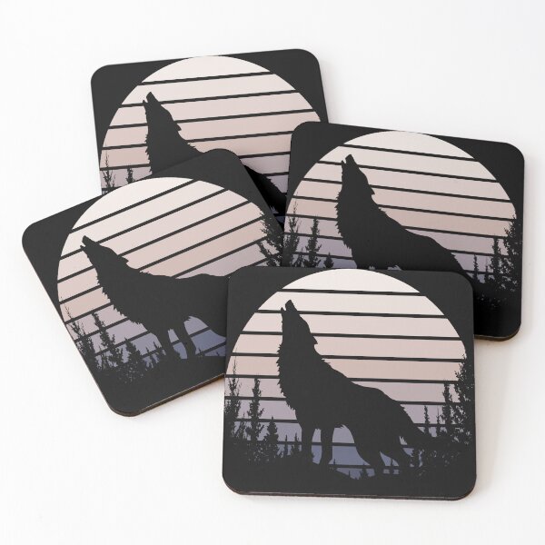 Item preview, Wolf Moon Retro Vintage Cute Wolves Lover Gift Idea  designed and sold by Thecitiesstore.