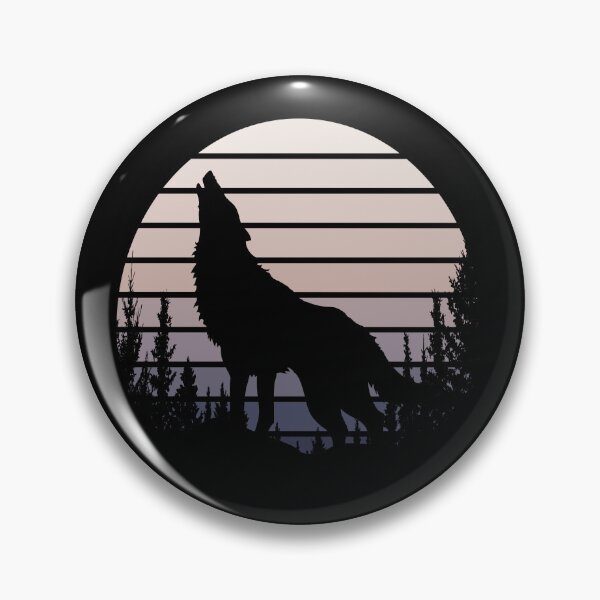 Item preview, Wolf Moon Retro Vintage Cute Wolves Lover Gift Idea  designed and sold by Thecitiesstore.