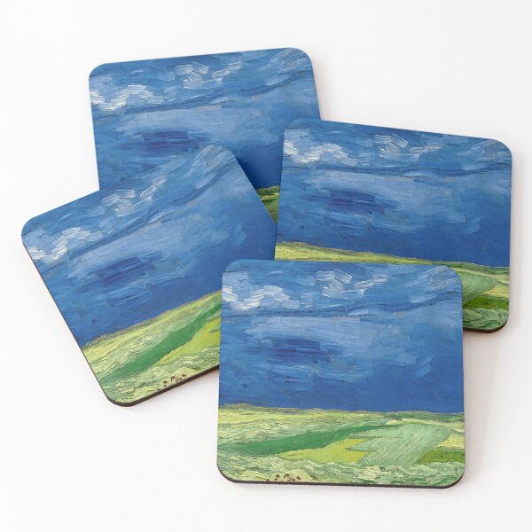 Item preview, Vincent van Gogh Wheatfield Under Thunderclouds designed and sold by EcoArtLab.
