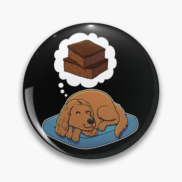Item preview, English Cocker Spaniel dreaming about Brownies designed and sold by DoggieDelights.