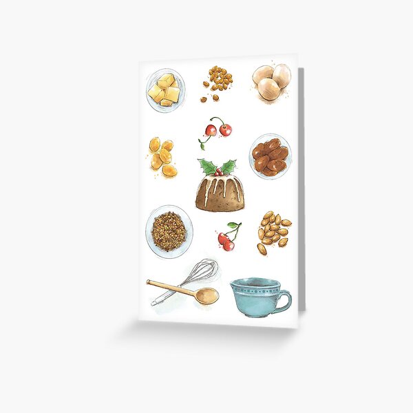 Christmas Pudding Greeting Card