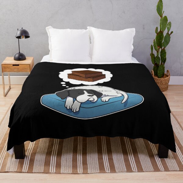 Item preview, English Pointer dreaming about Brownies designed and sold by DoggieDelights.