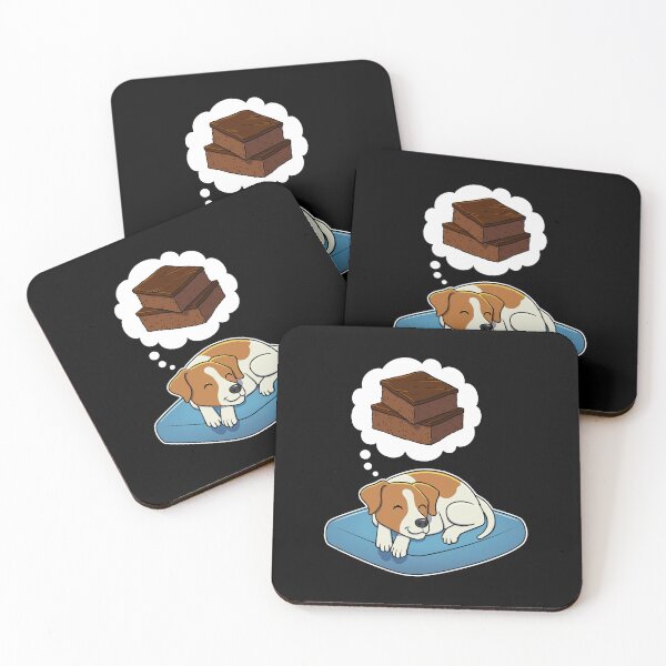 Item preview, Jack Russell Terrier dreaming about Brownies designed and sold by DoggieDelights.