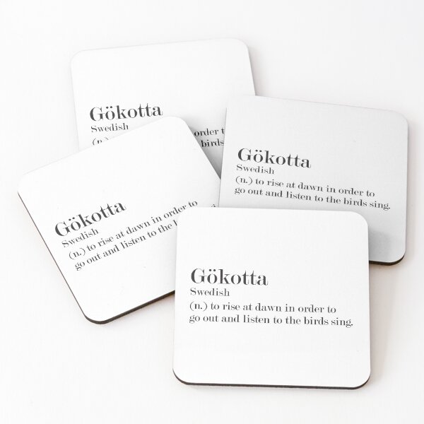Item preview, Gökotta - Beautiful Swedish Word Definition designed and sold by Zooone.