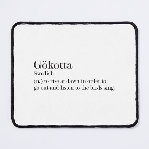 Item preview, Gökotta - Beautiful Swedish Word Definition designed and sold by Zooone.