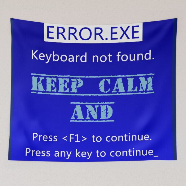 Item preview, Keyboard not found - Windows error designed and sold by professorguru.