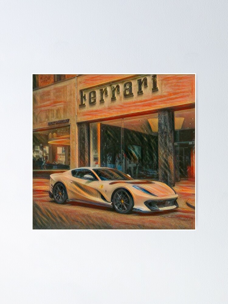 Ferrari Street Car History Car Poster:>)