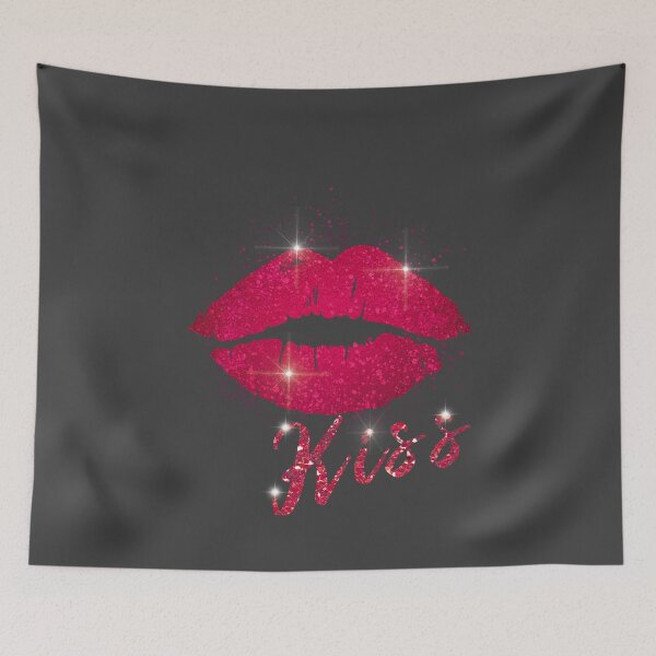 Item preview, Kiss shiny lips designed and sold by Monikatees.