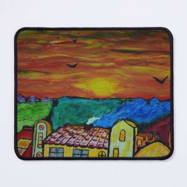 Item preview, Mediterranean Village Sunset designed and sold by George Hutton Hunter.