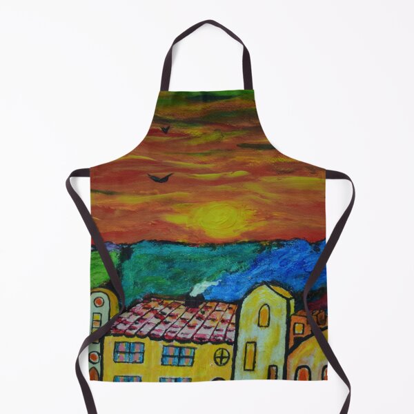 Item preview, Mediterranean Village Sunset designed and sold by George Hutton Hunter.