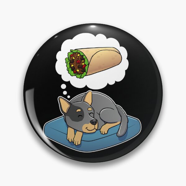 Item preview, Australian Cattle Dog dreaming about Burritos designed and sold by DoggieDelights.