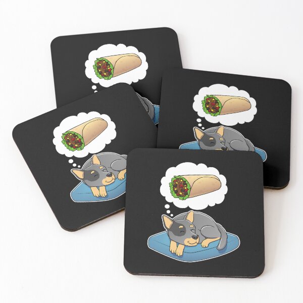 Item preview, Australian Cattle Dog dreaming about Burritos designed and sold by DoggieDelights.