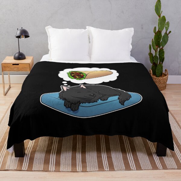 Item preview, Belgian Sheepdog dreaming about Burritos designed and sold by DoggieDelights.