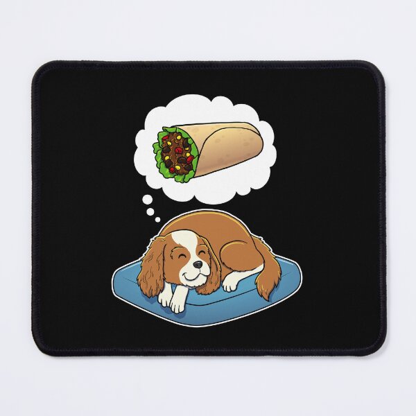 Item preview, Cavalier King Charles Spaniel dreaming about Burritos designed and sold by DoggieDelights.