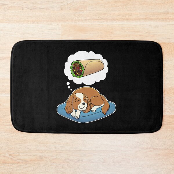 Item preview, Cavalier King Charles Spaniel dreaming about Burritos designed and sold by DoggieDelights.
