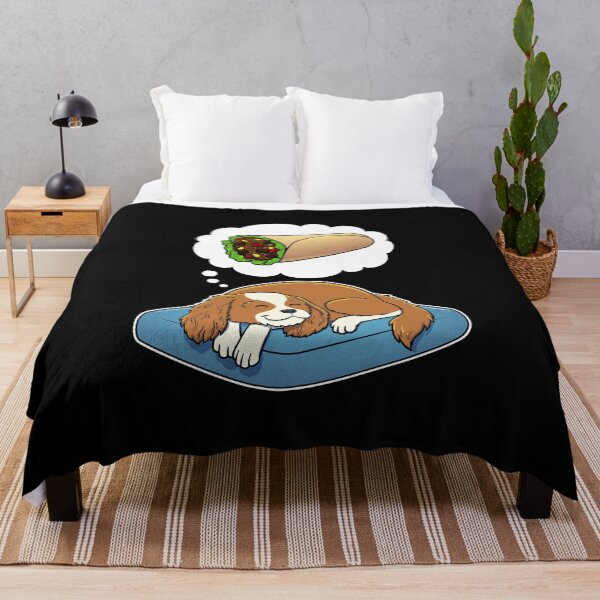 Item preview, Cavalier King Charles Spaniel dreaming about Burritos designed and sold by DoggieDelights.