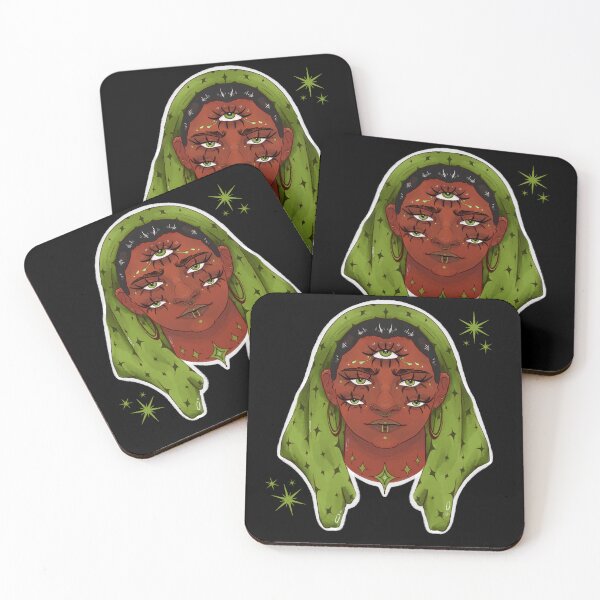 Item preview, THE OLIVE-EYED DJINN designed and sold by PoissonduNil.