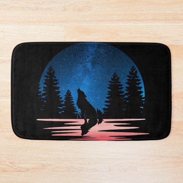 Item preview, Wolf Art Cute Wolf With Trees And Sky Retro Vintage Design For Wolves Lover designed and sold by Thecitiesstore.