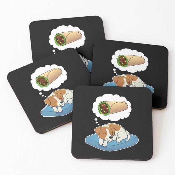 Item preview, Jack Russell Terrier dreaming about Burritos designed and sold by DoggieDelights.