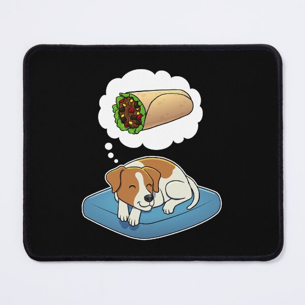 Item preview, Jack Russell Terrier dreaming about Burritos designed and sold by DoggieDelights.