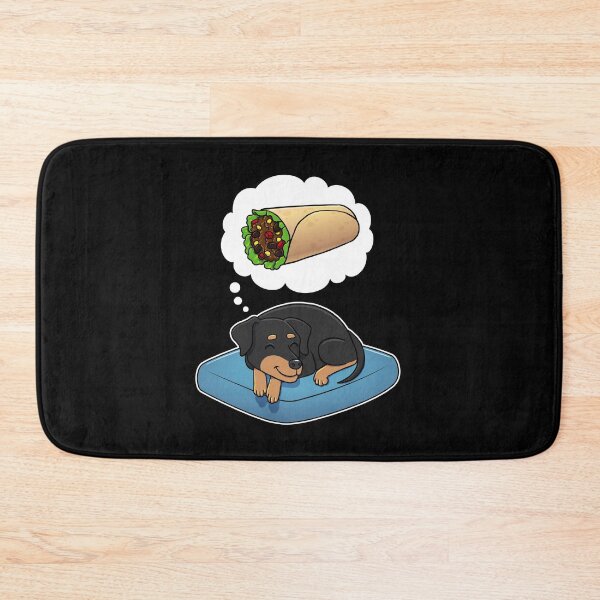 Item preview, Miniature Pinscher dreaming about Burritos designed and sold by DoggieDelights.