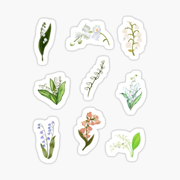 Set of flower stickers - spring flowers arrangements | Sticker