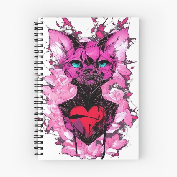 Item preview, Romantic Animals - Cat Lover3 - Black Cat With A Blooming Love designed and sold by VMPrinting.