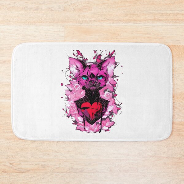 Item preview, Romantic Animals - Cat Lover3 - Black Cat With A Blooming Love designed and sold by VMPrinting.