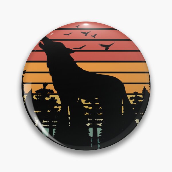 Item preview, Wolf Retro Vintage Art Funny Wolf Gift For Wolves Lover Cute Sunset Vintage Wolf designed and sold by Thecitiesstore.