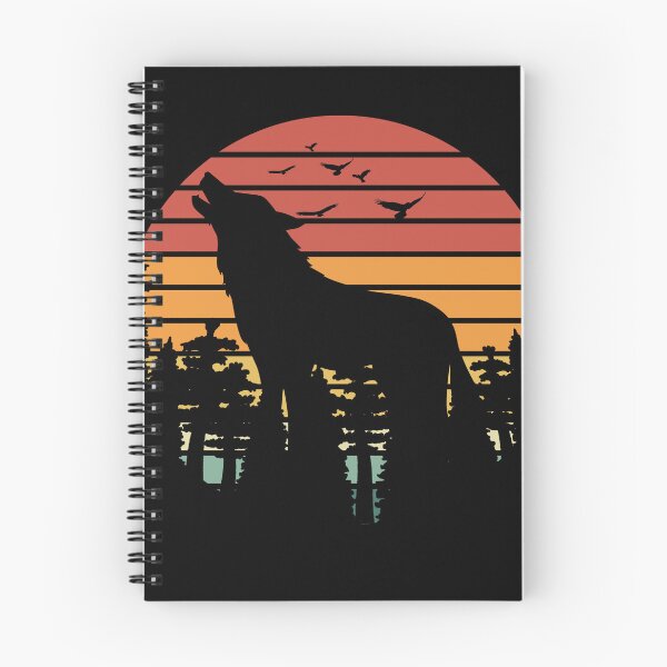 Item preview, Wolf Retro Vintage Art Funny Wolf Gift For Wolves Lover Cute Sunset Vintage Wolf designed and sold by Thecitiesstore.