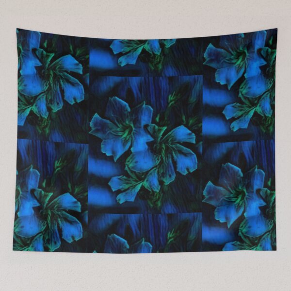 Item preview, Starlit Blue Blooms n Buds Dress Etc. designed and sold by IvaRenee.