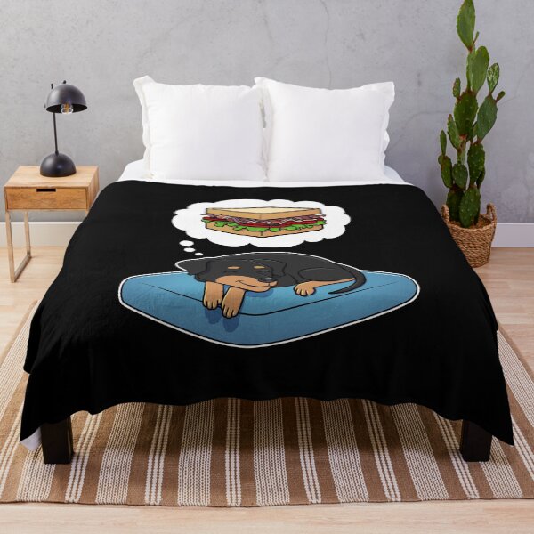 Item preview, Miniature Pinscher dreaming about a BLT Sandwich designed and sold by DoggieDelights.