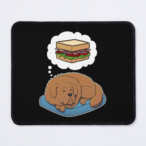 Item preview, Tibetan Mastiff dreaming about a BLT Sandwich designed and sold by DoggieDelights.