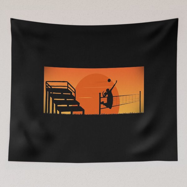 Item preview, Volleyball Sunset Art Cute Volleyball Retro Design For Volleyball Players And Fans designed and sold by Thecitiesstore.