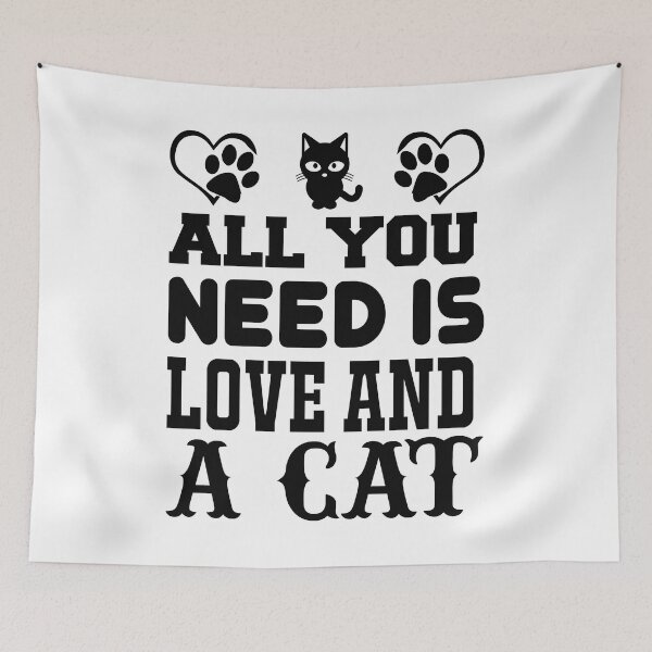 Item preview, All you need is love and a cat designed and sold by OHNS Corner.