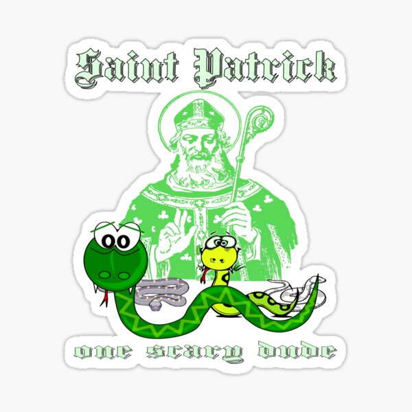 Item preview, St Patrick and the snakes designed and sold by CottagePop.