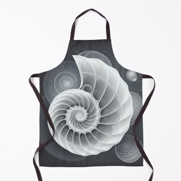 Item preview, White Pearl Fibonacci Golden Ratio Style   designed and sold by RAGANADesign.