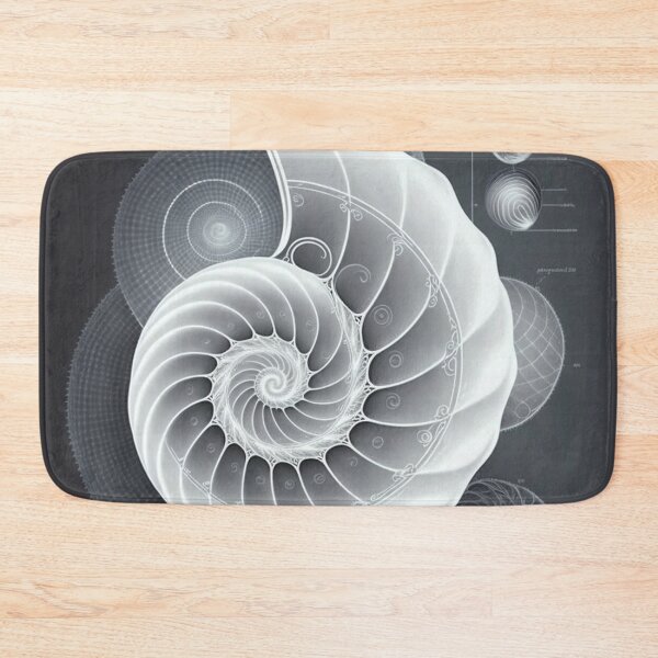 Item preview, White Pearl Fibonacci Golden Ratio Style   designed and sold by RAGANADesign.
