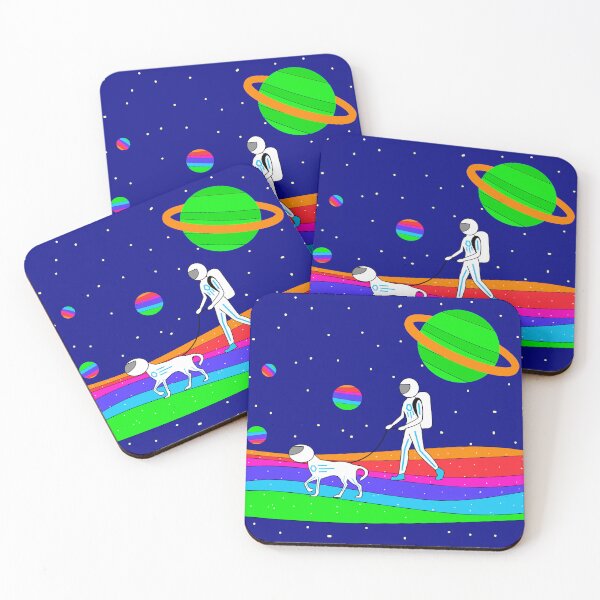 Item preview, Astronaut Walking a Dog designed and sold by mrtraz.